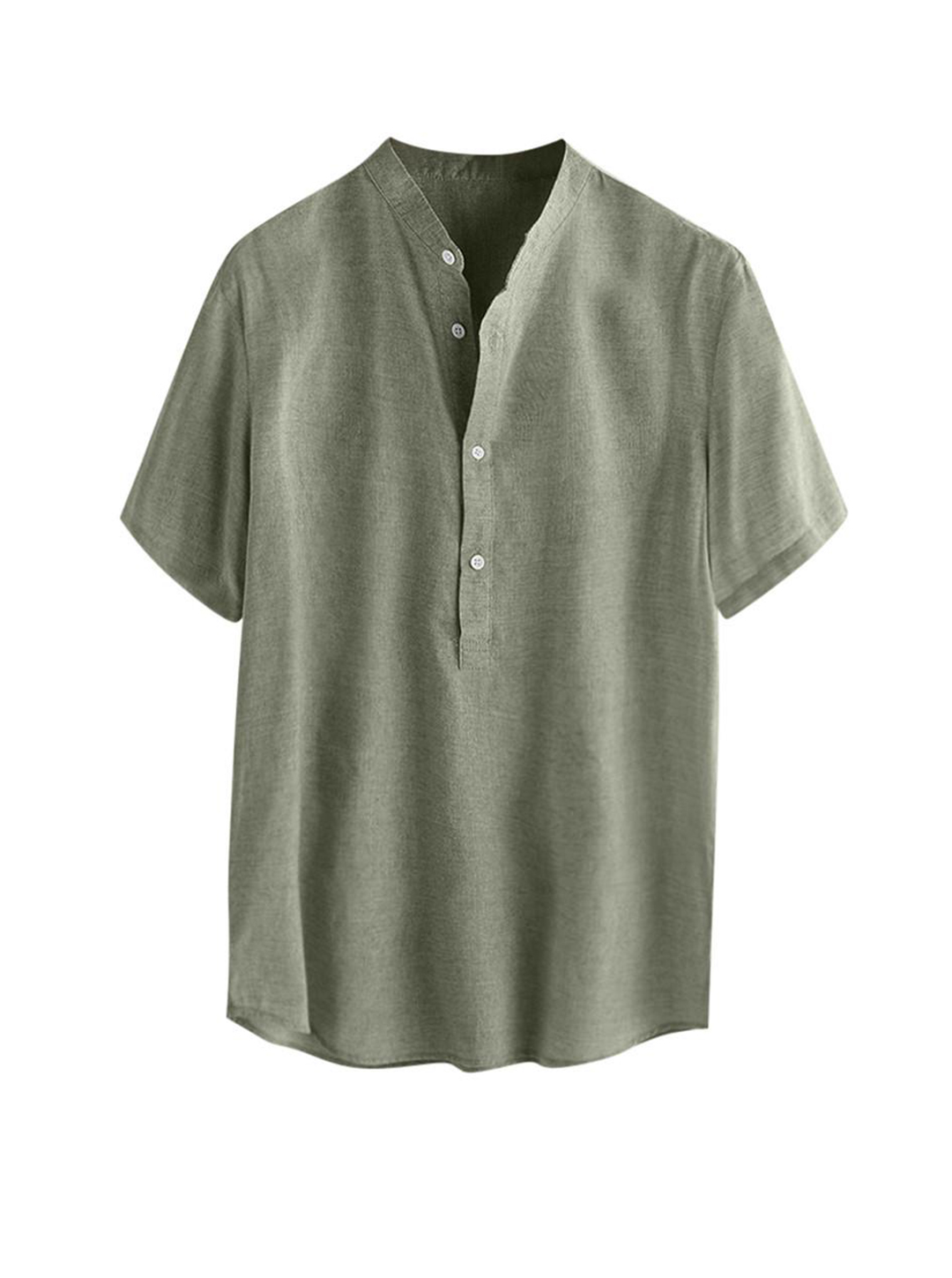 Brandon Slub Cotton And Linen Short-sleeved Shirt