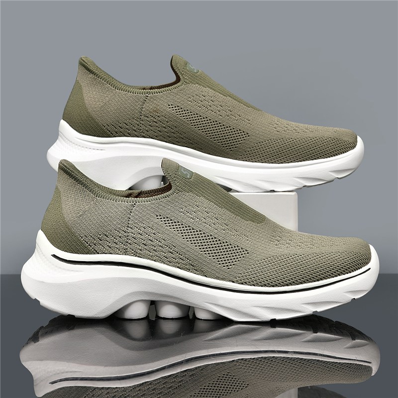 (⏰Last Day - 70% Discount🛒) Men's Lightweight Orthopedic Waterproof Arch Support Walking Shoes, Comfortable and Soft, Slip-on, Wide and Extended Design - Suitable for All Foot Types