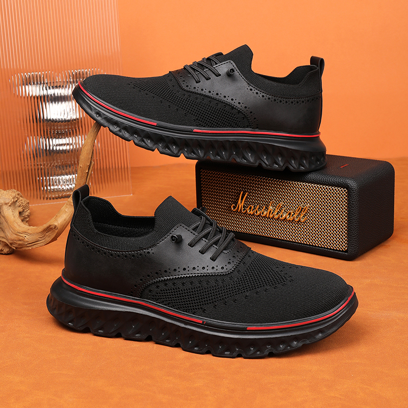 (⏰LETZTER TAG - 70% RABATT🛒) Leichte, orthopädische, wasserdichte Oxford-Schuhe zum Hineinschlüpfen für Herren, bequeme und weiche Laufschuhe - WEITE (E-6E) & verlängertes Design, passend für alle Fußtypen