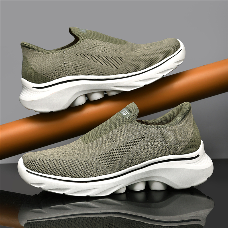 (⏰Last Day - 70% Discount🛒) Men's Lightweight Orthopedic Waterproof Arch Support Walking Shoes, Comfortable and Soft, Slip-on, Wide and Extended Design - Suitable for All Foot Types