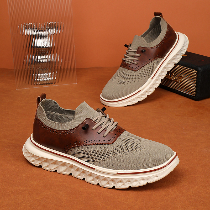 (⏰LETZTER TAG - 70% RABATT🛒) Leichte, orthopädische, wasserdichte Oxford-Schuhe zum Hineinschlüpfen für Herren, bequeme und weiche Laufschuhe - WEITE (E-6E) & verlängertes Design, passend für alle Fußtypen