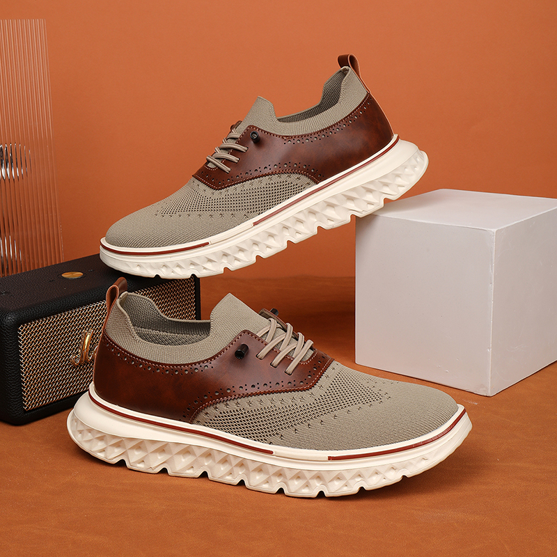 (⏰LETZTER TAG - 70% RABATT🛒) Leichte, orthopädische, wasserdichte Oxford-Schuhe zum Hineinschlüpfen für Herren, bequeme und weiche Laufschuhe - WEITE (E-6E) & verlängertes Design, passend für alle Fußtypen