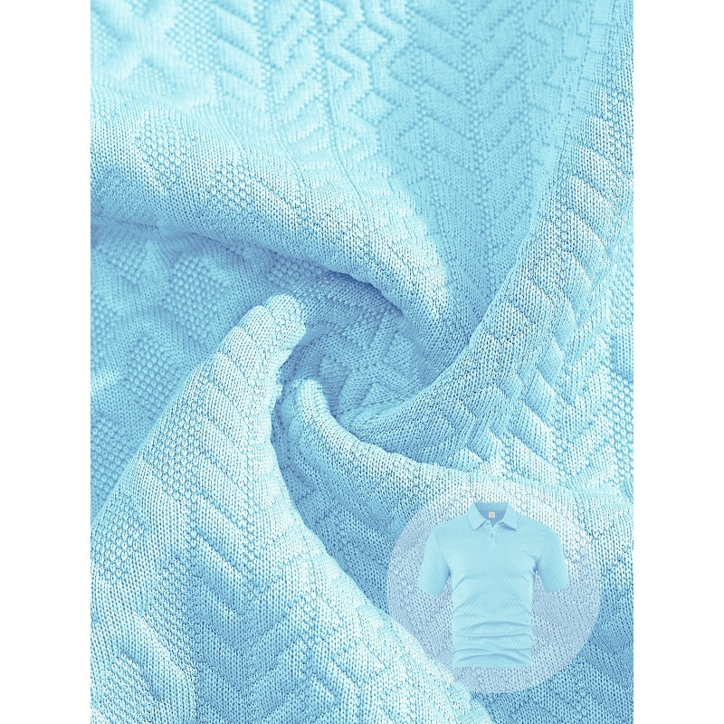 🔥Heißer Sale 50% Rabatt💥 Herren-Zweiteiler: Kurzarmshirt mit Rautenmuster, Umlegekragen und Shorts mit Kordelzug