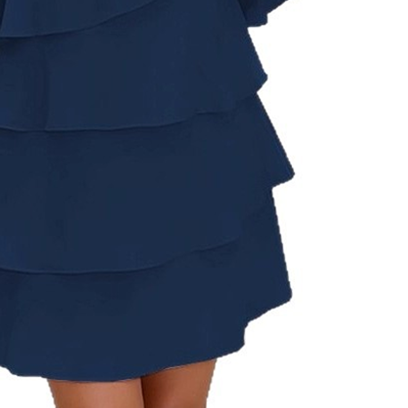 🎁 50 % Rabatt! Elegantes, mehrlagiges Rüschenkleid für Damen – Müheloser Stil für jeden Anlass 💃