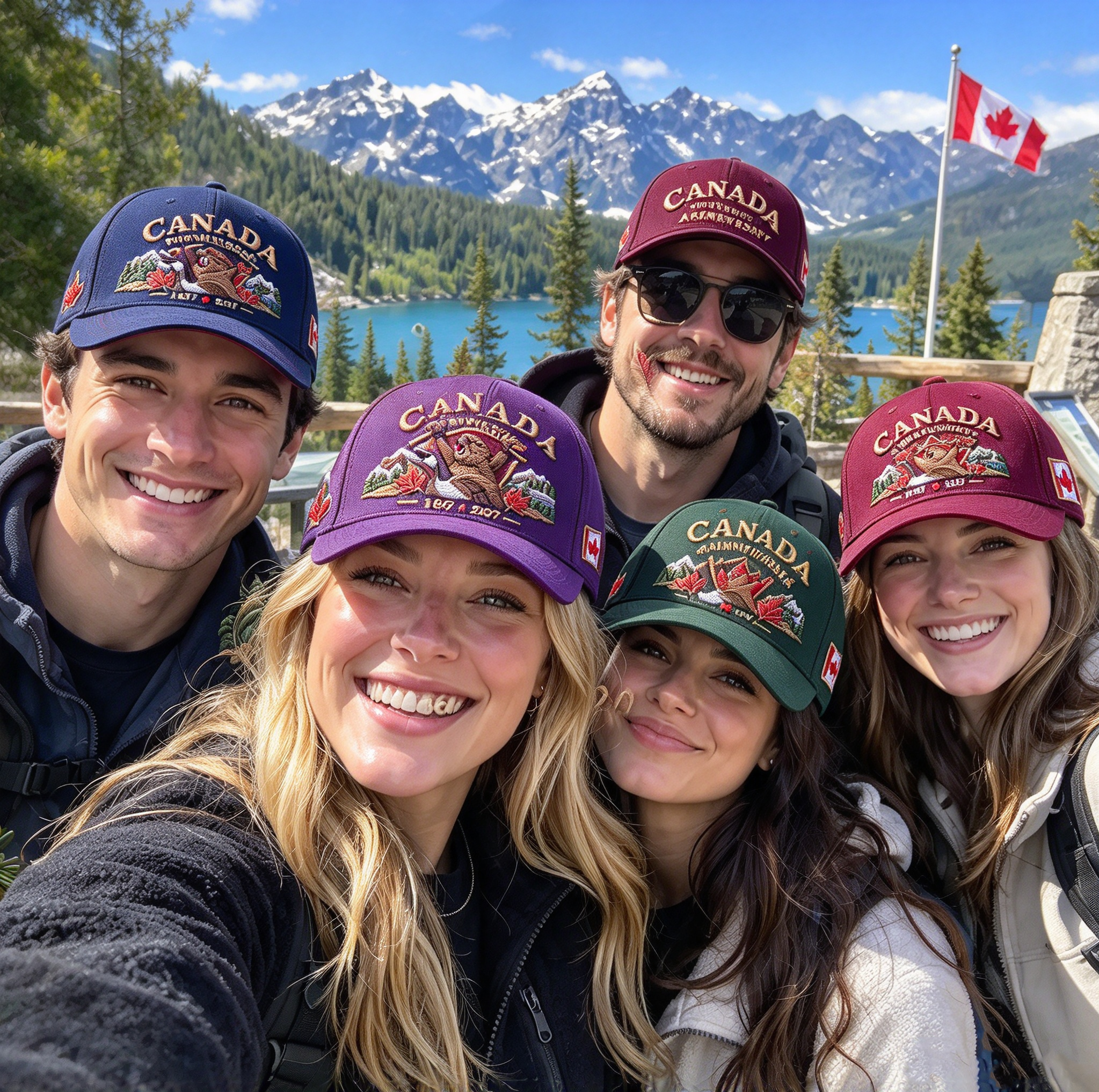 🔥🍁 Canada 160th Anniversary 1867–2027 - Premium Printed Heritage Cap Polyester • Detailed Printed • Comfortable Fit