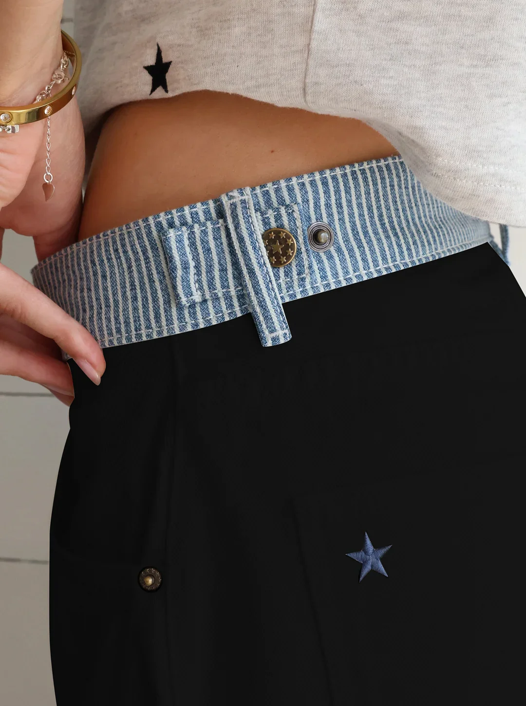 Jodie Adjustable Wide Leg Jeans