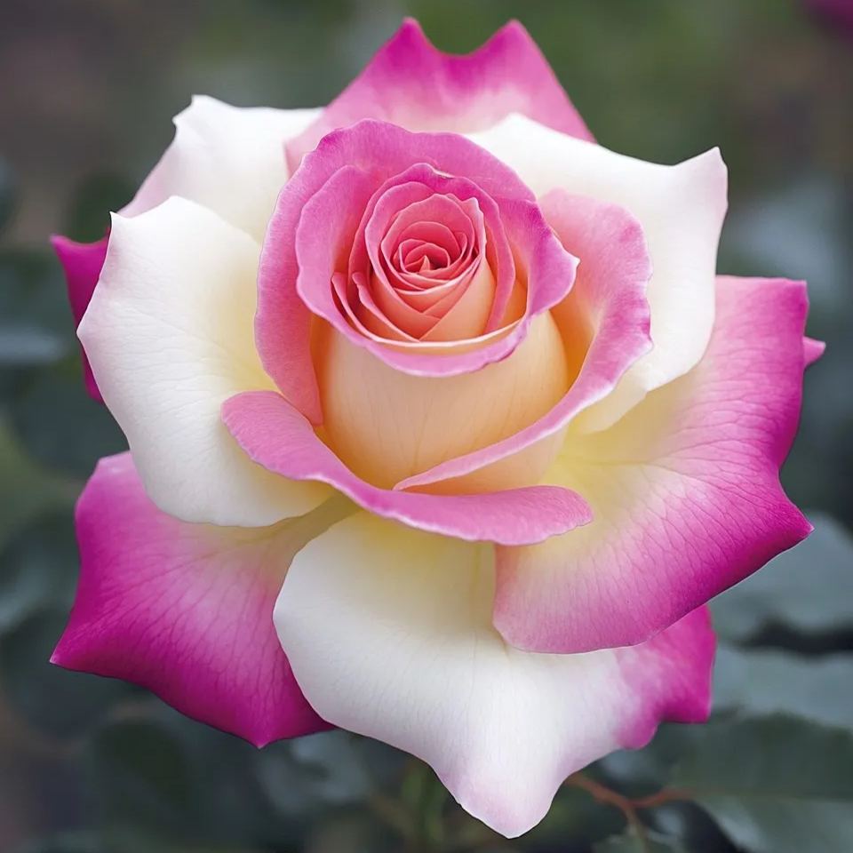 🌹Rose lune bleue rare et rose multicolore avec dentelle de pétales🌈