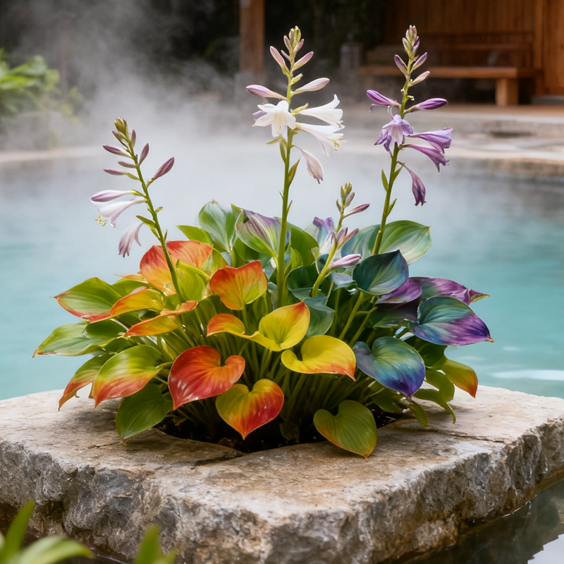 🌈« Hosta arc-en-ciel Dreamlight — Là où la nature brille dans toutes ses nuances »