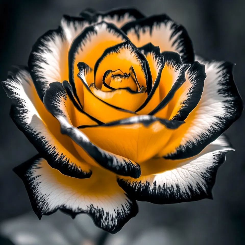 🌹Rose lune bleue rare et rose multicolore avec dentelle de pétales🌈