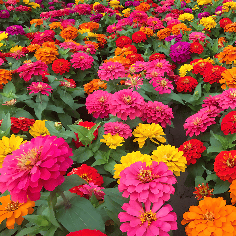 🔥Dernier jour de liquidation🌺Graines de zinnia double aux couleurs mélangées