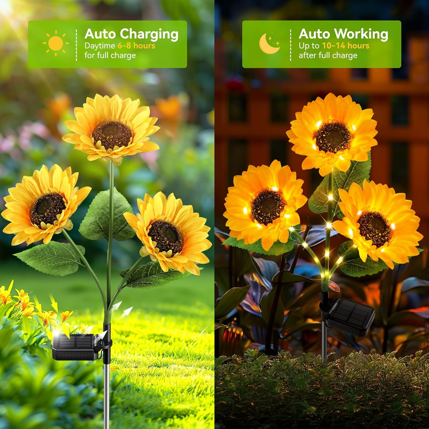 🔥Hot Sale-50% OFF🔥Outdoor Solar Sunflower Lights🌻✨