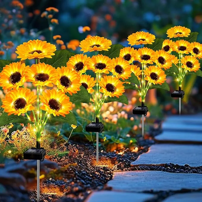🔥Hot Sale-50% OFF🔥Outdoor Solar Sunflower Lights🌻✨