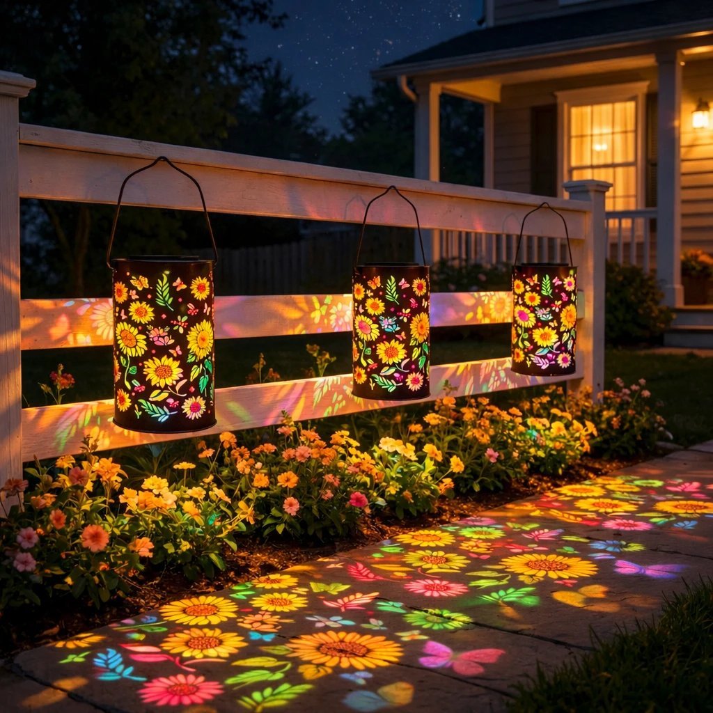 🔥HOT SALE 49% OFF-🌞Colorful Sunflower Glow Solar Garden Lantern