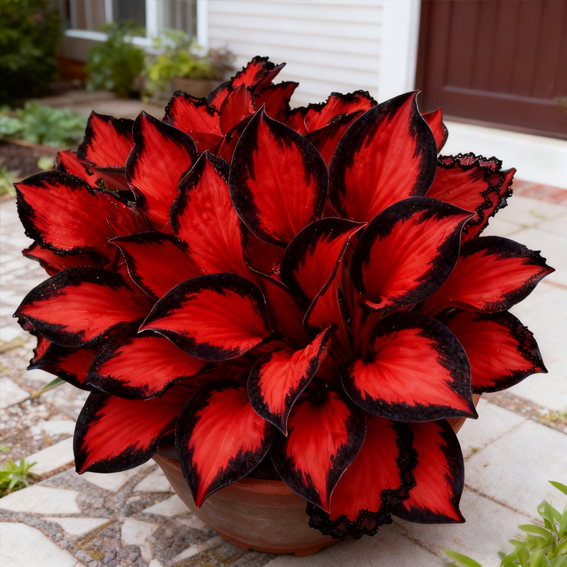 🌌“Rare Midnight Hostas Seeds – Like Stars Sprinkled on Every Leaf”