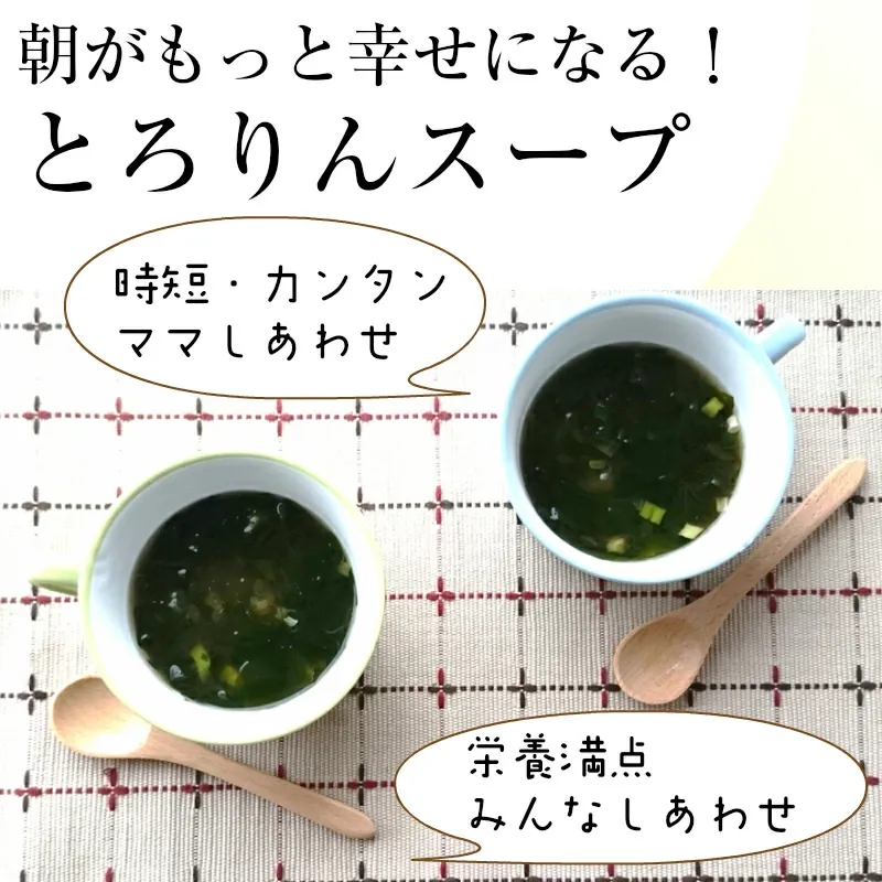 [大袋]とろりんスープ昆布と海藻[50杯分] 200g×1袋 選べる2種（プレーン・うめ味） 即席スープの素 お徳用