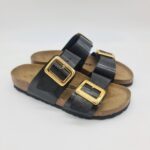 Birkenstock Sydney Cushion Buckle graceful licorice ciabatta donna