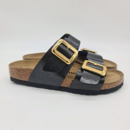 Birkenstock Sydney Cushion Buckle graceful licorice ciabatta donna