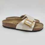 Birkenstock Catalina Cushion Buckle graceful pearl white ciabatta donna