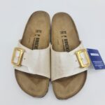 Birkenstock Catalina Cushion Buckle graceful pearl white ciabatta donna
