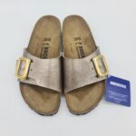 Birkenstock Catalina Cushion Buckle graceful taupe ciabatta donna
