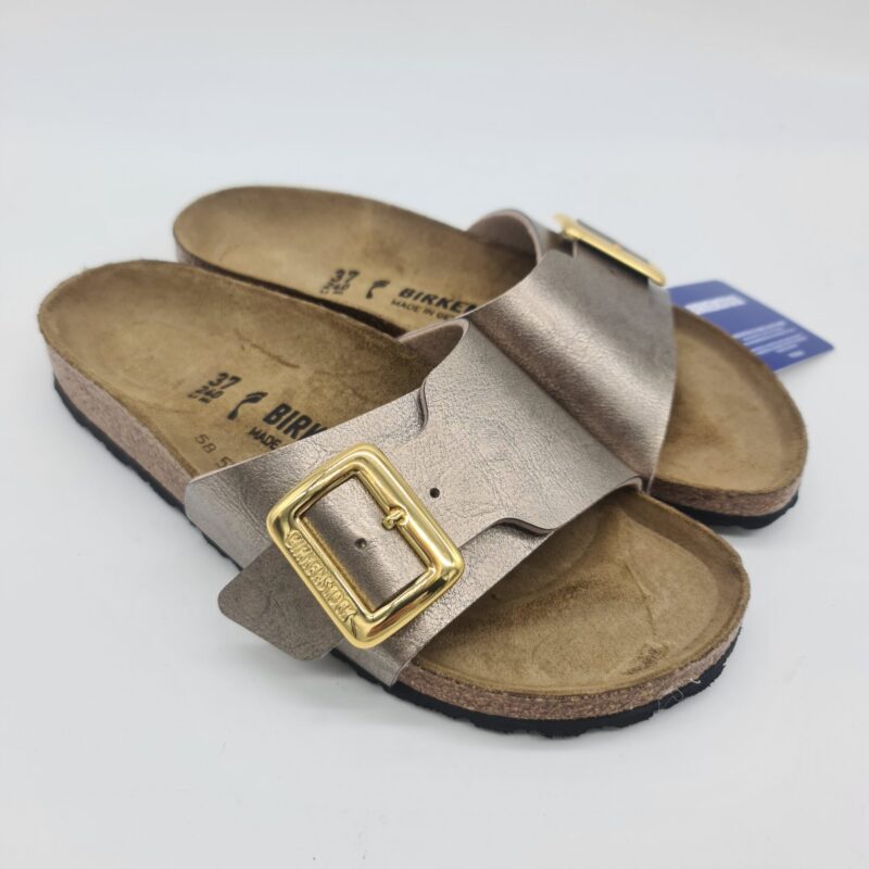 Birkenstock Catalina Cushion Buckle graceful taupe ciabatta donna