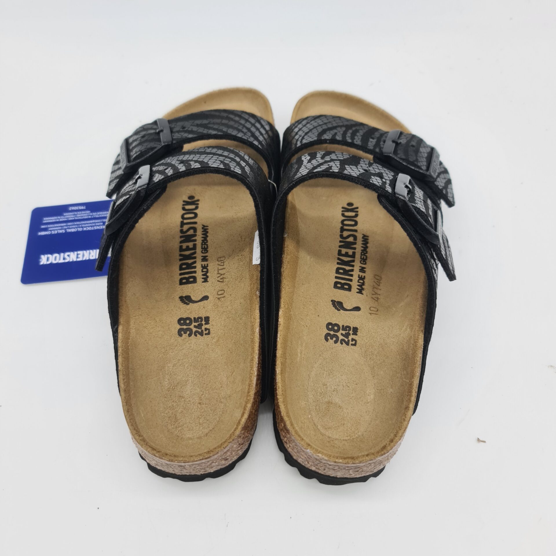 Birkenstock Arizona SYN zebra nera ciabatta donna