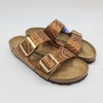 Birkenstock Arizona SYN zebra pecan ciabatta donna