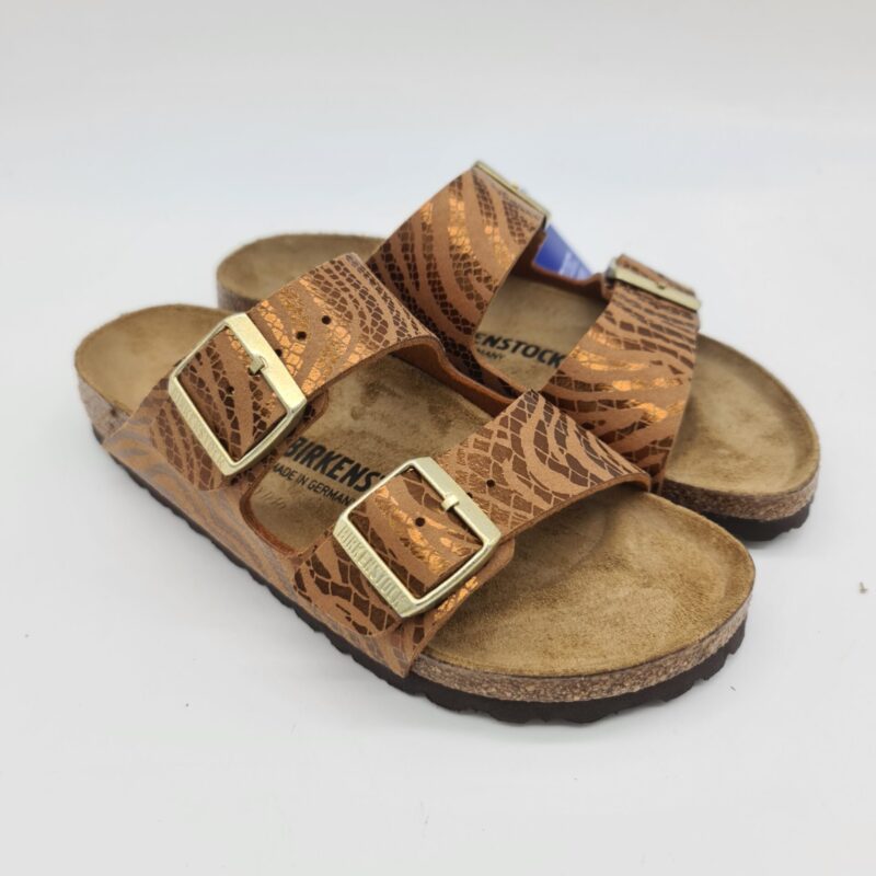 Birkenstock Arizona SYN zebra pecan ciabatta donna