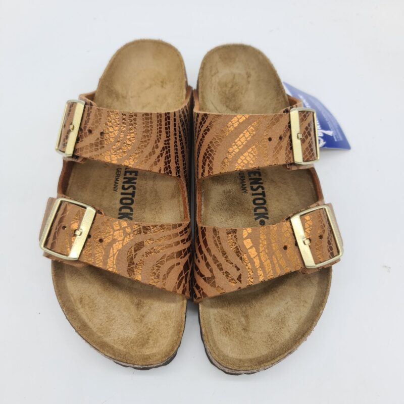 Birkenstock Arizona SYN zebra pecan ciabatta donna