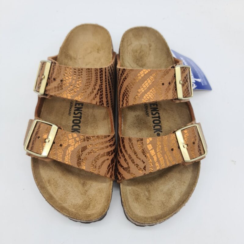 Birkenstock Arizona SYN zebra pecan ciabatta donna