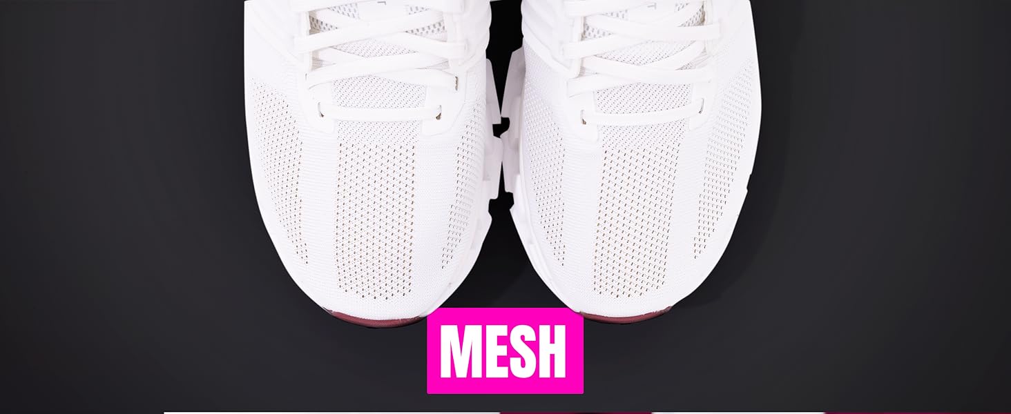 White Mesh Shoes 