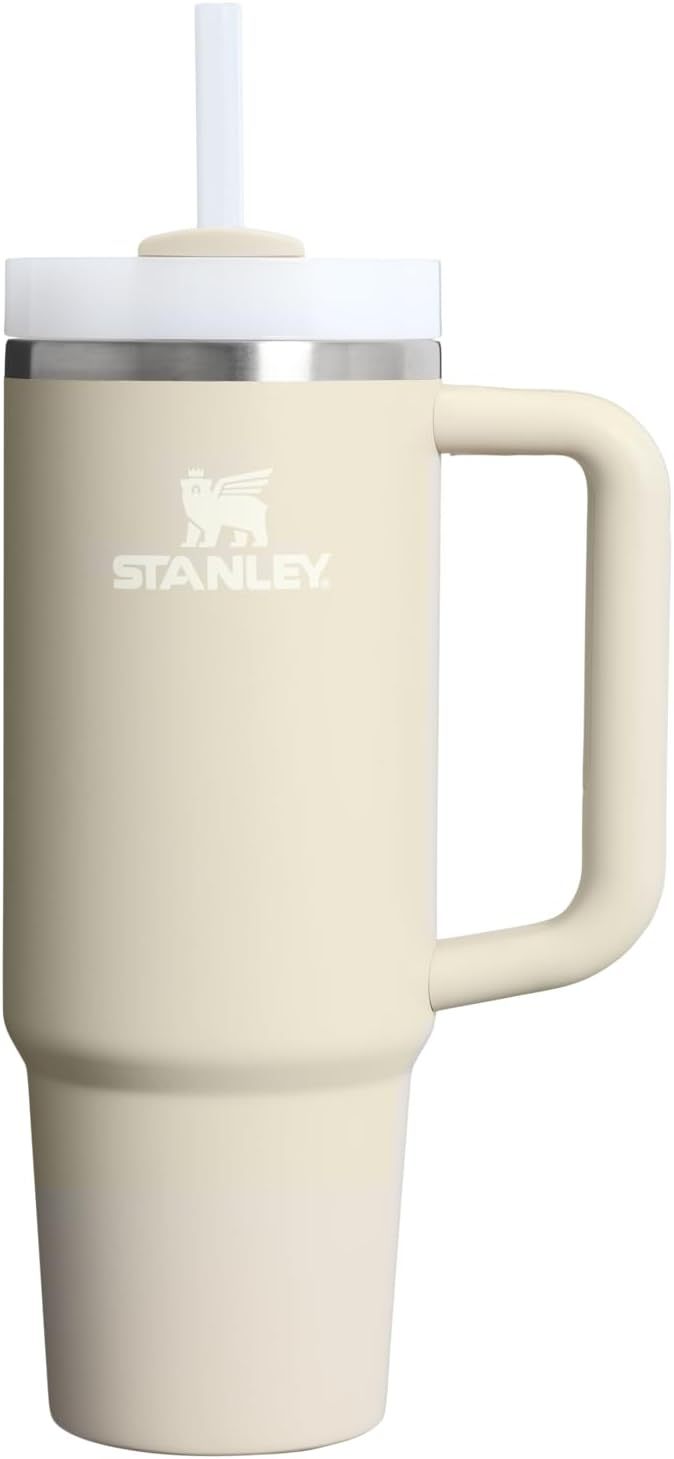 STANLEY Quencher H2.0 Tumbler with Handle and Straw 30 oz | Flowstate 3-Position Lid | Cup Holder Compatible for Travel | Insulated Stainless Steel Cup | BPA-Free | Nectarine