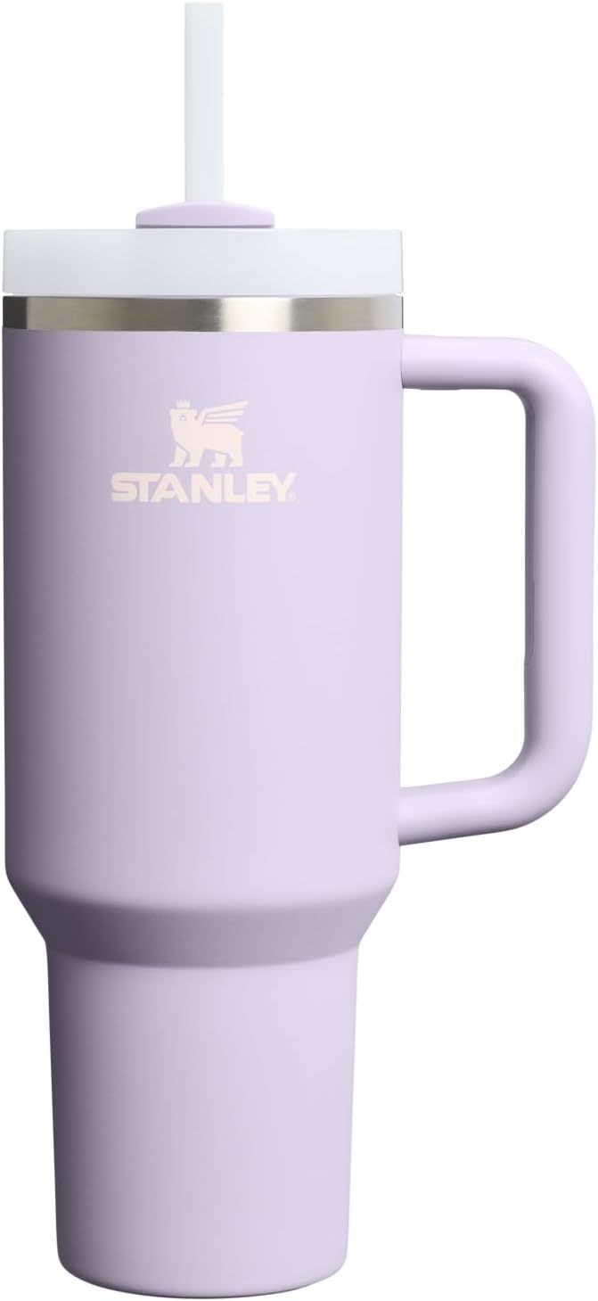STANLEY Quencher H2.0 Tumbler with Handle and Straw 30 oz | Flowstate 3-Position Lid | Cup Holder Compatible for Travel | Insulated Stainless Steel Cup | BPA-Free | Nectarine