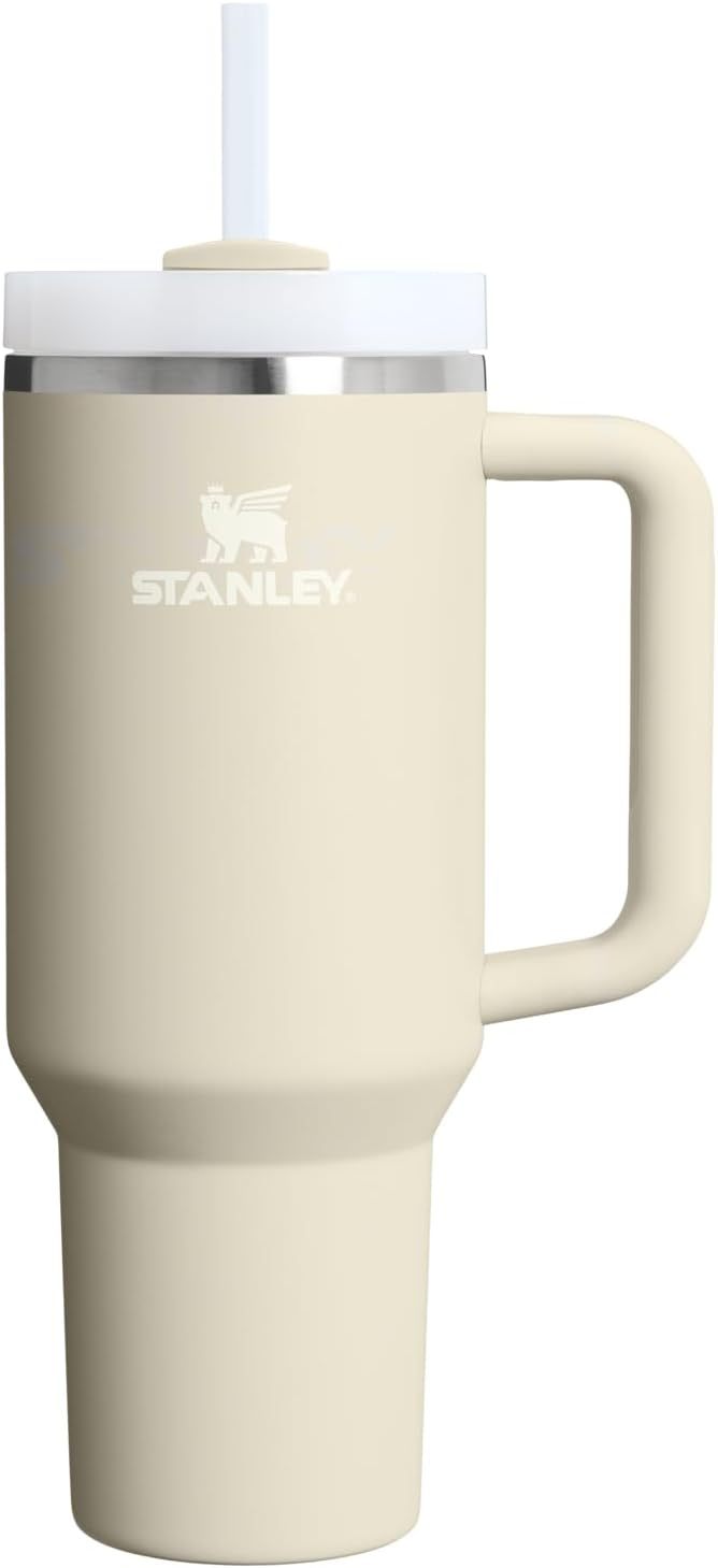 STANLEY Quencher H2.0 Tumbler with Handle and Straw 30 oz | Flowstate 3-Position Lid | Cup Holder Compatible for Travel | Insulated Stainless Steel Cup | BPA-Free | Nectarine