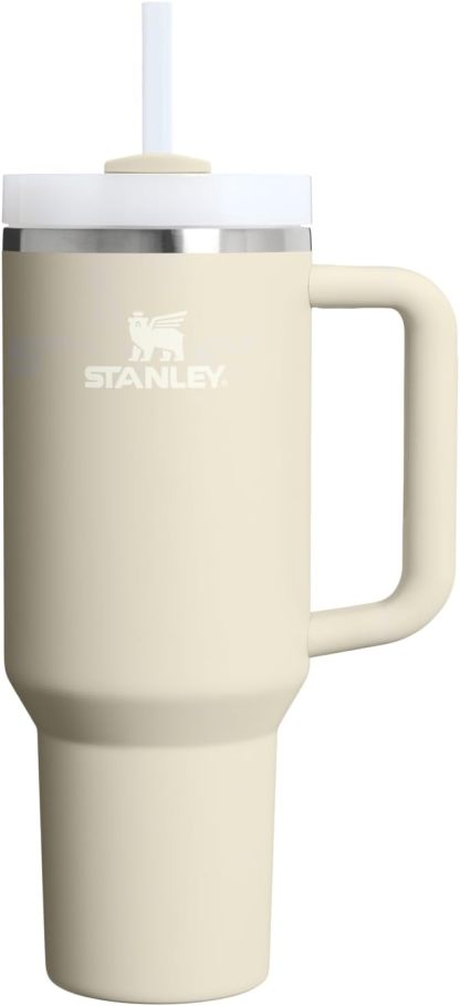 STANLEY Quencher H2.0 Tumbler with Handle and Straw 30 oz | Flowstate 3-Position Lid | Cup Holder Compatible for Travel | Insulated Stainless Steel Cup | BPA-Free | Nectarine