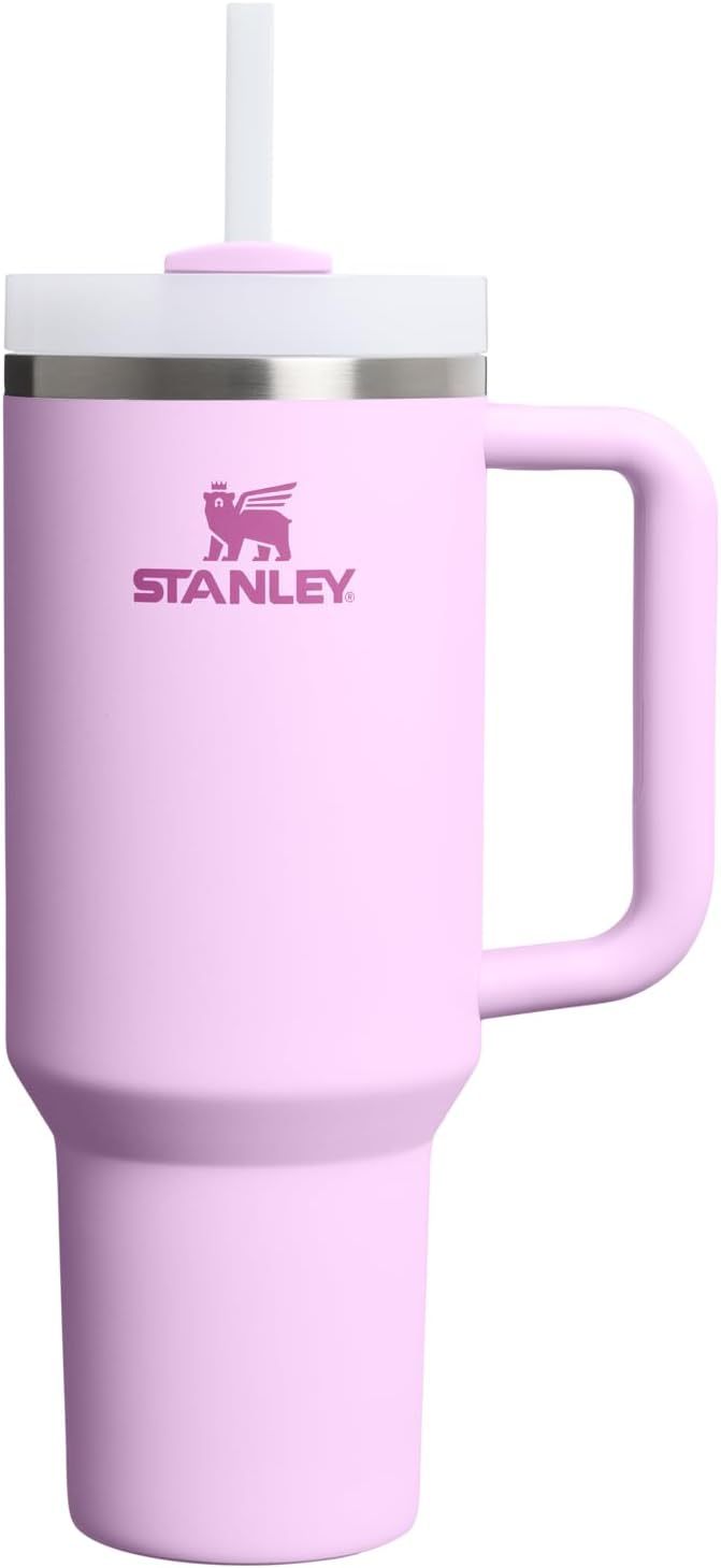 STANLEY Quencher H2.0 Tumbler with Handle and Straw 30 oz | Flowstate 3-Position Lid | Cup Holder Compatible for Travel | Insulated Stainless Steel Cup | BPA-Free | Nectarine