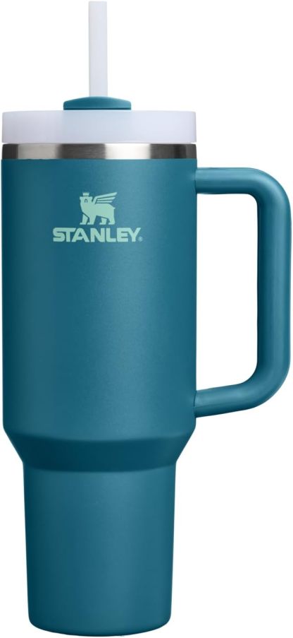 STANLEY Quencher H2.0 Tumbler with Handle and Straw 30 oz | Flowstate 3-Position Lid | Cup Holder Compatible for Travel | Insulated Stainless Steel Cup | BPA-Free | Nectarine