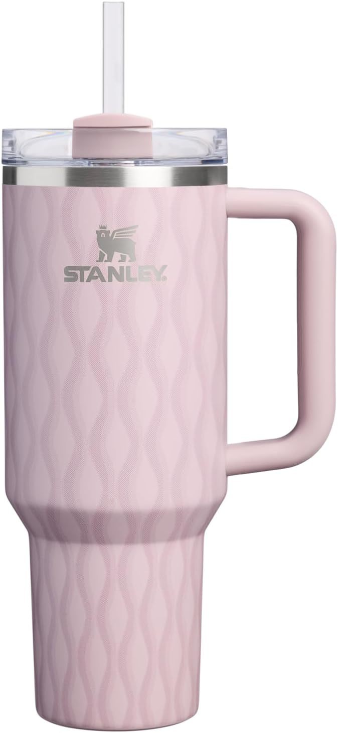 STANLEY Quencher H2.0 Tumbler with Handle and Straw 30 oz | Flowstate 3-Position Lid | Cup Holder Compatible for Travel | Insulated Stainless Steel Cup | BPA-Free | Nectarine