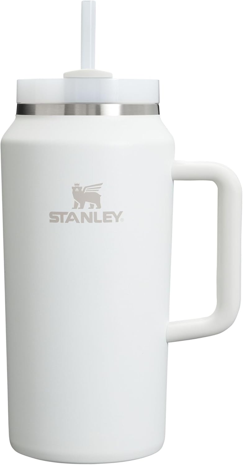STANLEY Quencher H2.0 Tumbler with Handle and Straw 30 oz | Flowstate 3-Position Lid | Cup Holder Compatible for Travel | Insulated Stainless Steel Cup | BPA-Free | Nectarine
