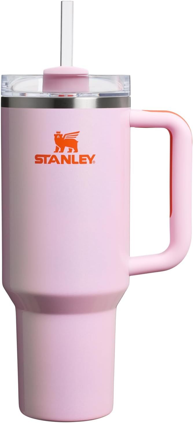 STANLEY Quencher H2.0 Tumbler with Handle and Straw 30 oz | Flowstate 3-Position Lid | Cup Holder Compatible for Travel | Insulated Stainless Steel Cup | BPA-Free | Nectarine