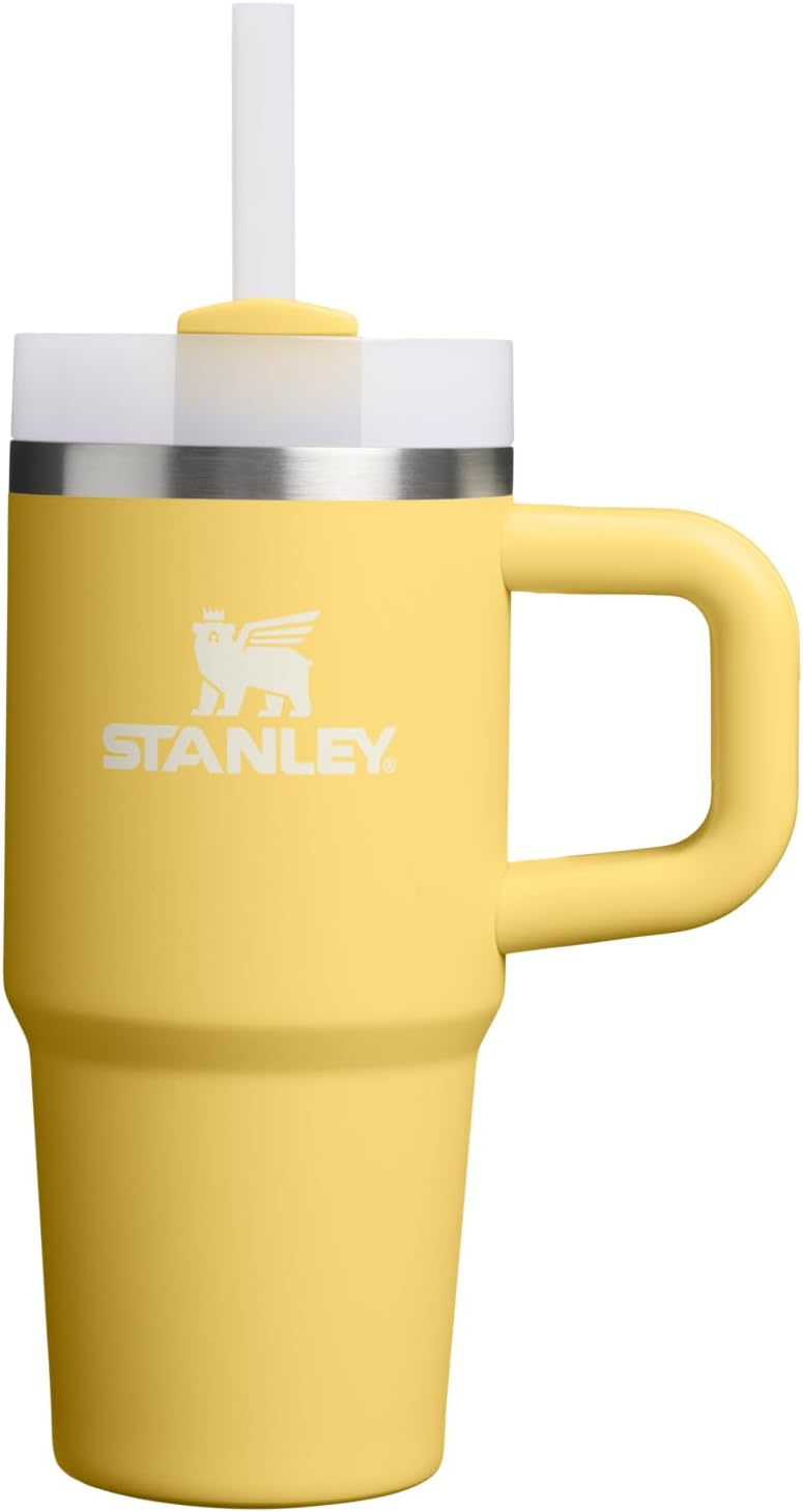 STANLEY Quencher H2.0 Tumbler with Handle and Straw 30 oz | Flowstate 3-Position Lid | Cup Holder Compatible for Travel | Insulated Stainless Steel Cup | BPA-Free | Nectarine