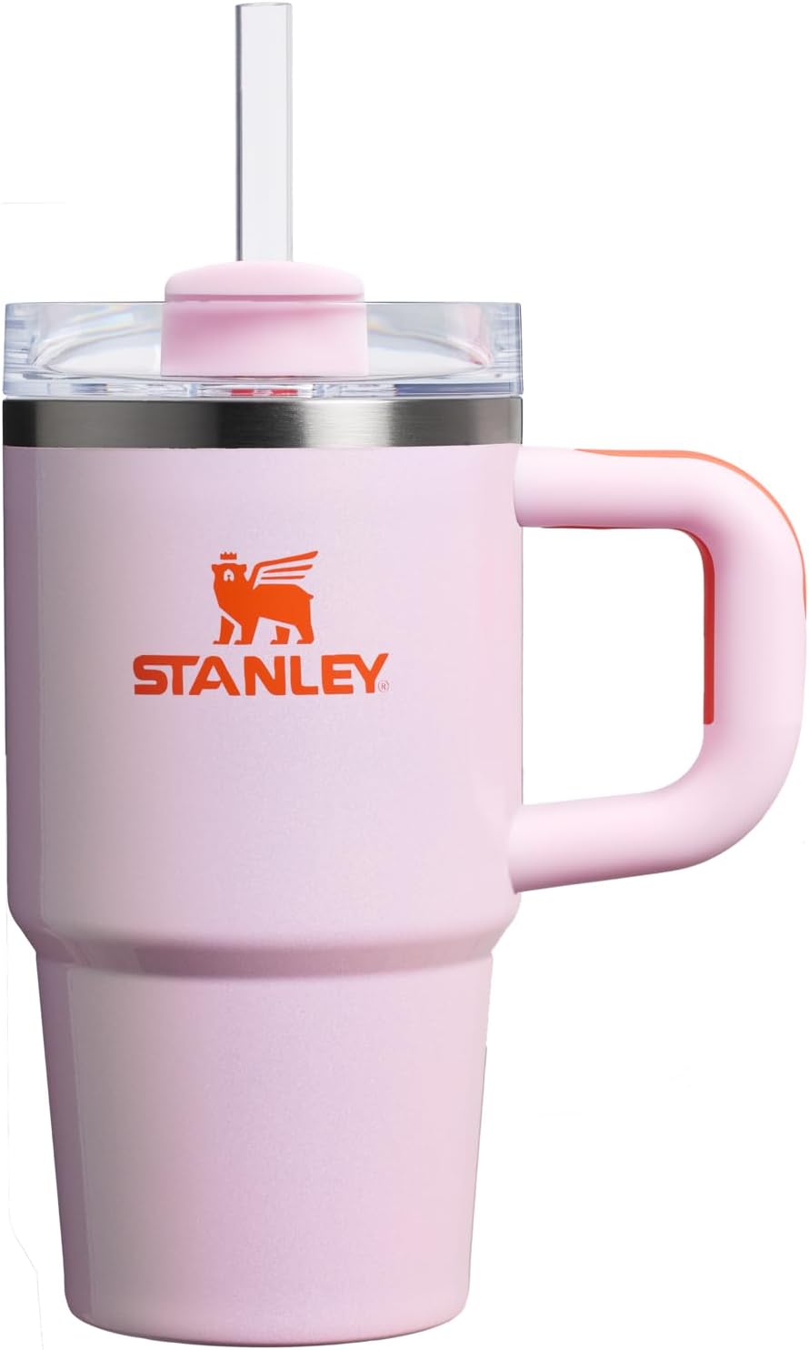 STANLEY Quencher H2.0 Tumbler with Handle and Straw 30 oz | Flowstate 3-Position Lid | Cup Holder Compatible for Travel | Insulated Stainless Steel Cup | BPA-Free | Nectarine