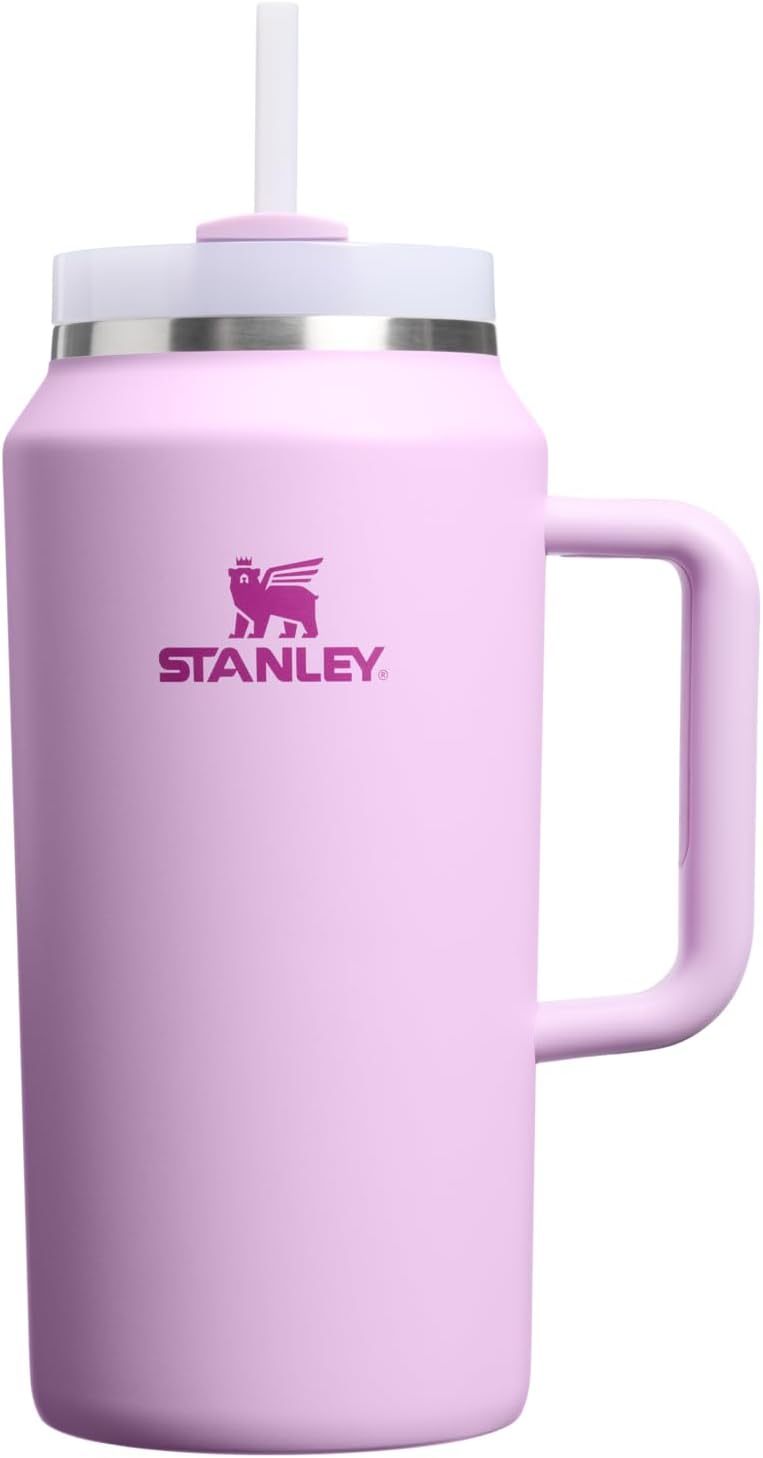 STANLEY Quencher H2.0 Tumbler with Handle and Straw 30 oz | Flowstate 3-Position Lid | Cup Holder Compatible for Travel | Insulated Stainless Steel Cup | BPA-Free | Nectarine