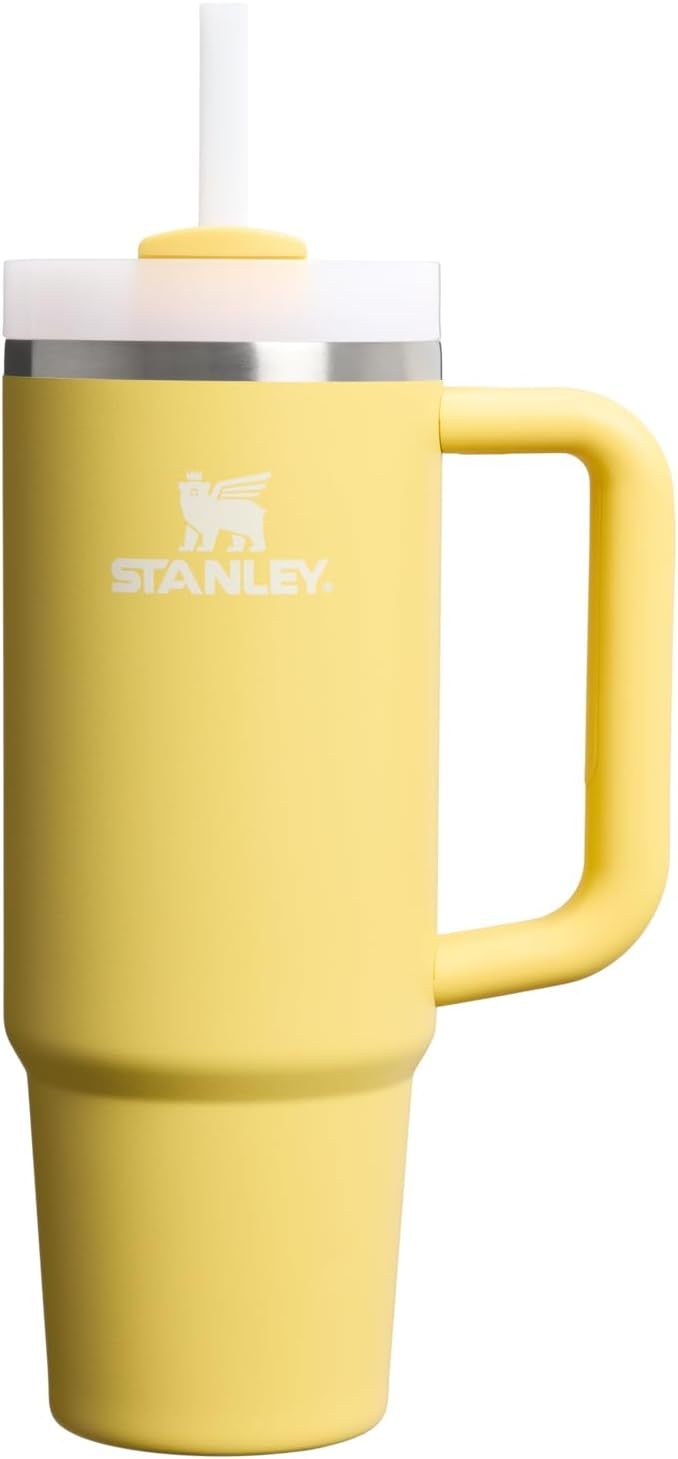 STANLEY Quencher H2.0 Tumbler with Handle and Straw 30 oz | Flowstate 3-Position Lid | Cup Holder Compatible for Travel | Insulated Stainless Steel Cup | BPA-Free | Nectarine