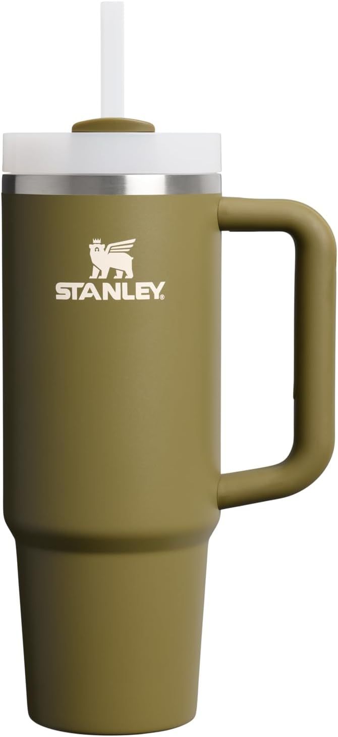 STANLEY Quencher H2.0 Tumbler with Handle and Straw 30 oz | Flowstate 3-Position Lid | Cup Holder Compatible for Travel | Insulated Stainless Steel Cup | BPA-Free | Nectarine