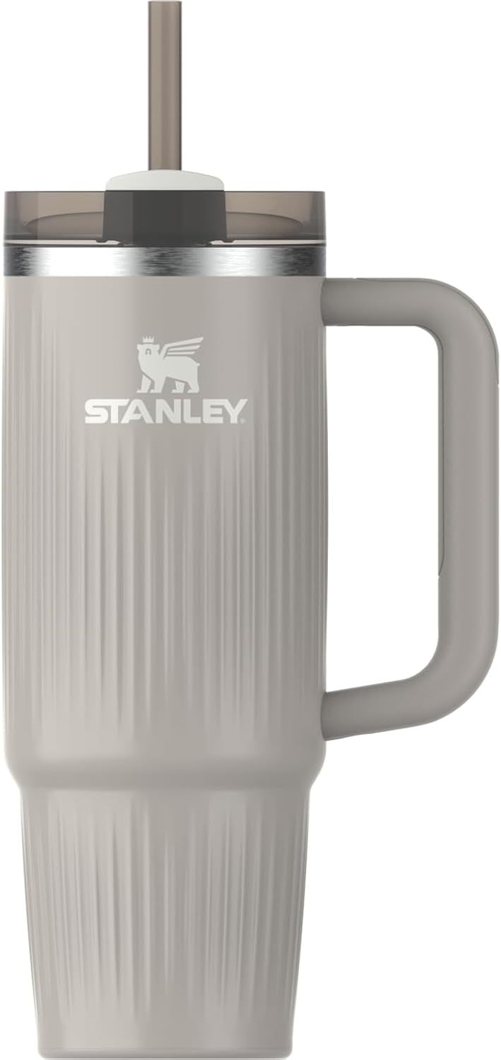 STANLEY Quencher H2.0 Tumbler with Handle and Straw 30 oz | Flowstate 3-Position Lid | Cup Holder Compatible for Travel | Insulated Stainless Steel Cup | BPA-Free | Nectarine