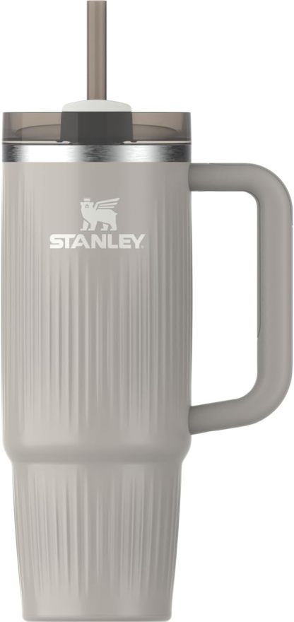STANLEY Quencher H2.0 Tumbler with Handle and Straw 30 oz | Flowstate 3-Position Lid | Cup Holder Compatible for Travel | Insulated Stainless Steel Cup | BPA-Free | Nectarine