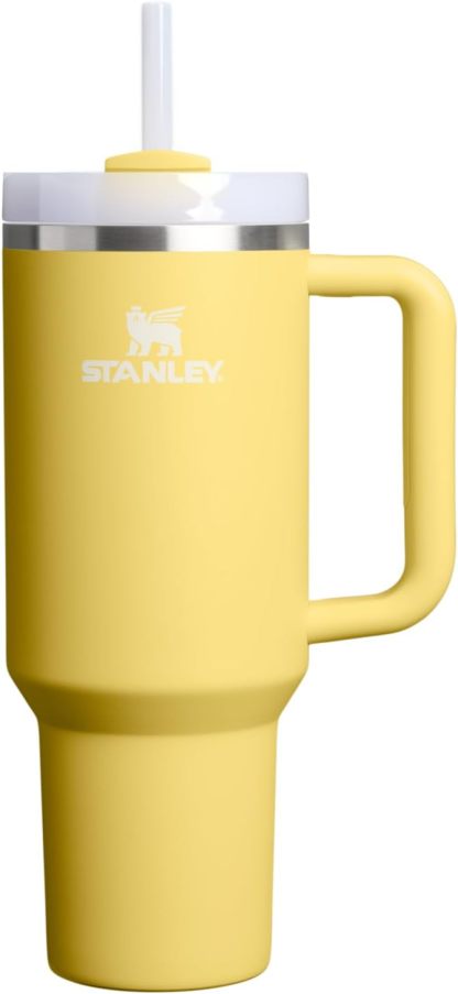STANLEY Quencher H2.0 Tumbler with Handle and Straw 30 oz | Flowstate 3-Position Lid | Cup Holder Compatible for Travel | Insulated Stainless Steel Cup | BPA-Free | Nectarine