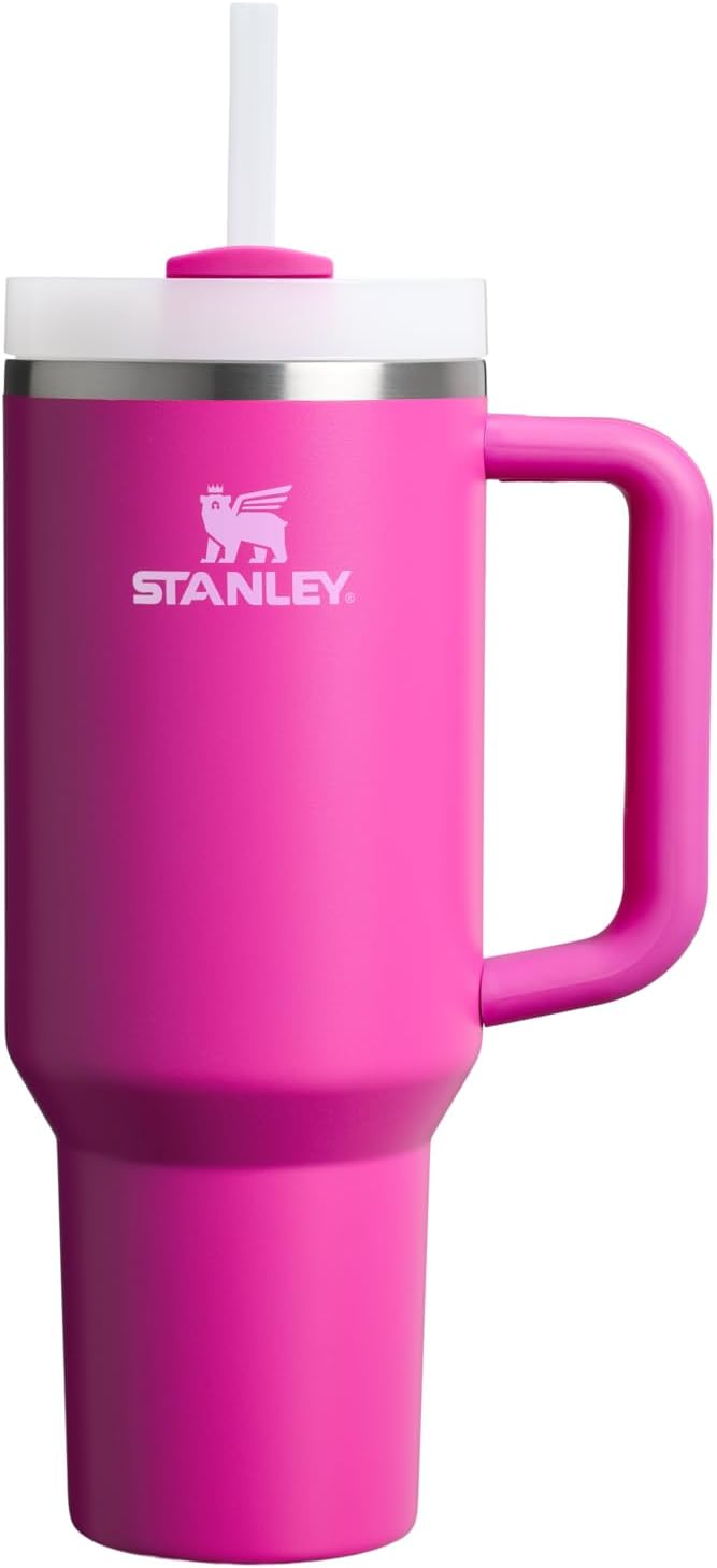 STANLEY Quencher H2.0 Tumbler with Handle and Straw 30 oz | Flowstate 3-Position Lid | Cup Holder Compatible for Travel | Insulated Stainless Steel Cup | BPA-Free | Nectarine