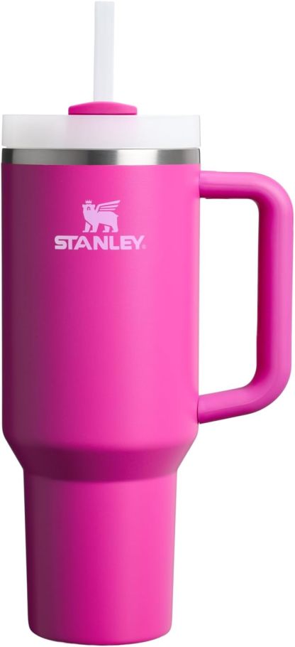 STANLEY Quencher H2.0 Tumbler with Handle and Straw 30 oz | Flowstate 3-Position Lid | Cup Holder Compatible for Travel | Insulated Stainless Steel Cup | BPA-Free | Nectarine